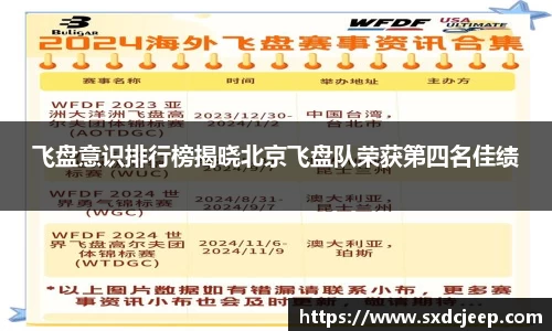 飞盘意识排行榜揭晓北京飞盘队荣获第四名佳绩